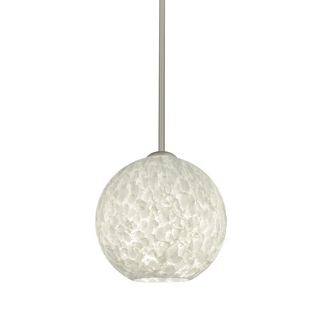 Besa Lighting Coco 8 Pendant, Carrera, Satin Nickel Finish, 1x9W LED 1TT-COCO819-LED-SN